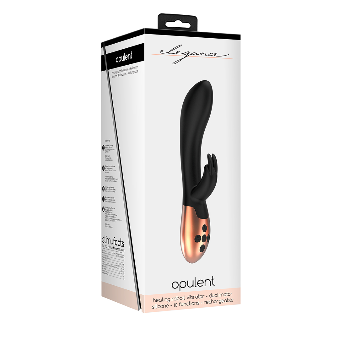 Elegance - Opulent - Verwarmde Konijnen Vibrator