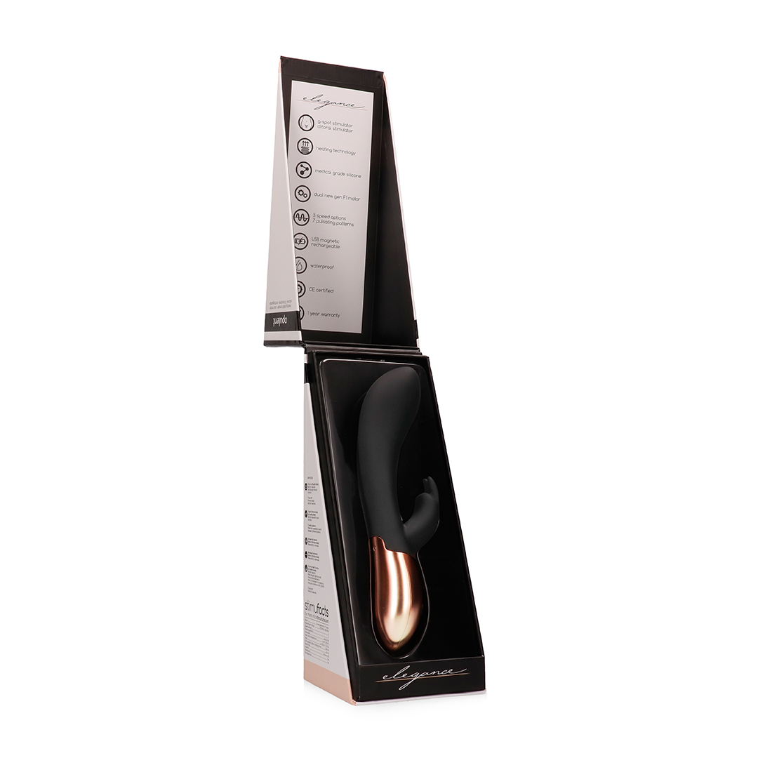 Elegance - Opulent - Verwarmde Konijnen Vibrator