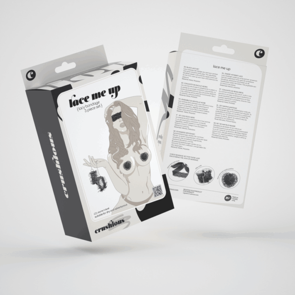 Lace Me Up - Bondage Lacy Set - Zwart