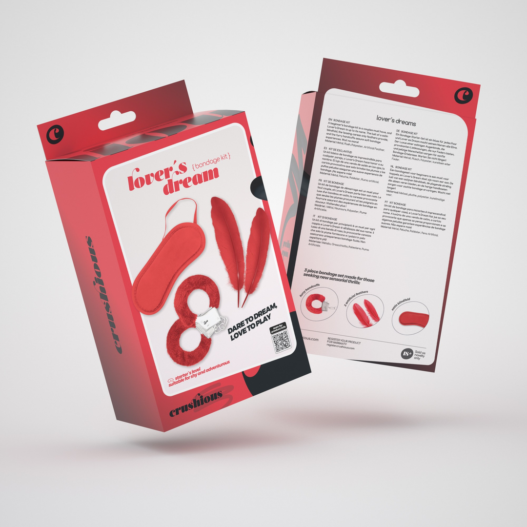 Lover's Dream - 4-delige Bondage Kit voor Beginners - Rood