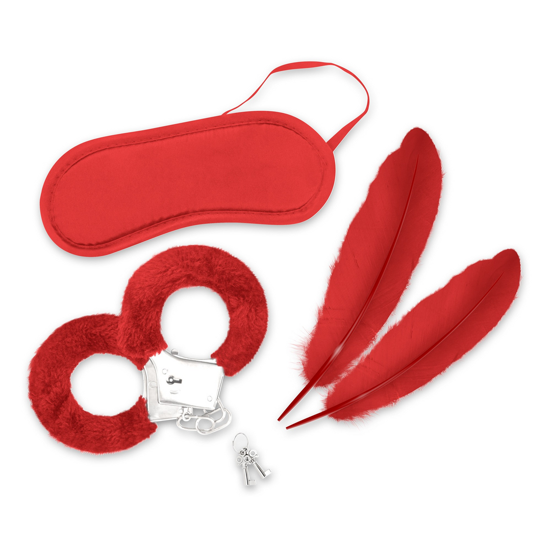 Lover's Dream - 4-delige Bondage Kit voor Beginners - Rood
