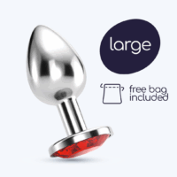 Bijou - Anale Sieraad Plug - Groot - Rood