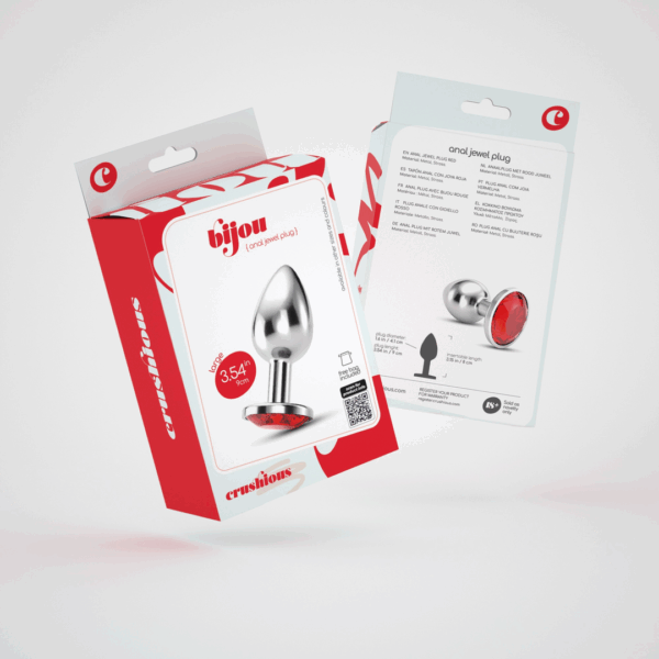 Bijou - Anale Sieraad Plug - Groot - Rood
