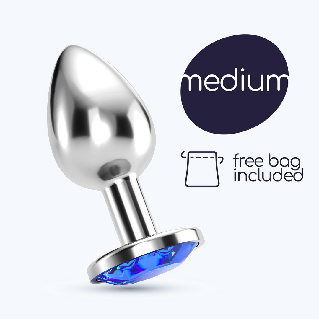 Bijou - Anale Sieraad Plug - Medium - Blauw