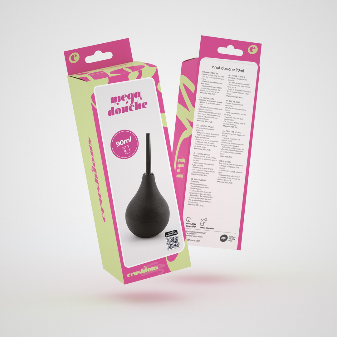 Mega Douche - Anale Douche - 90 ml - Zwart