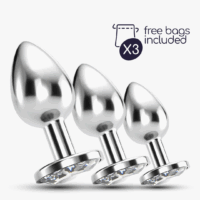 Bijou - Anal Train Trio - 3 Jewel Plugs - Doorzichtig
