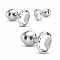 Bijou - Anal Train Trio - 3 Jewel Plugs - Doorzichtig