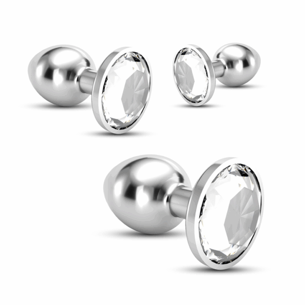 Bijou - Anal Train Trio - 3 Jewel Plugs - Doorzichtig