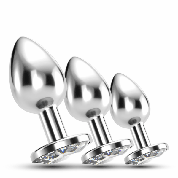 Bijou - Anal Train Trio - 3 Jewel Plugs - Doorzichtig