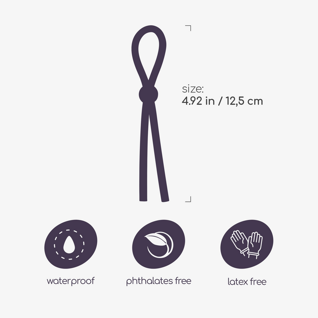 Billy the Ring - Silicone Verstelbare Cockring - Zwart