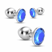 Bijou - Anal Train Trio - 3 Jewel Plugs - Blauw