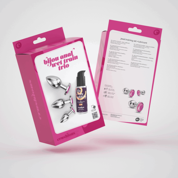 Bijou - Anal Wet Train Trio - 3 Jewel Plugs - Roze