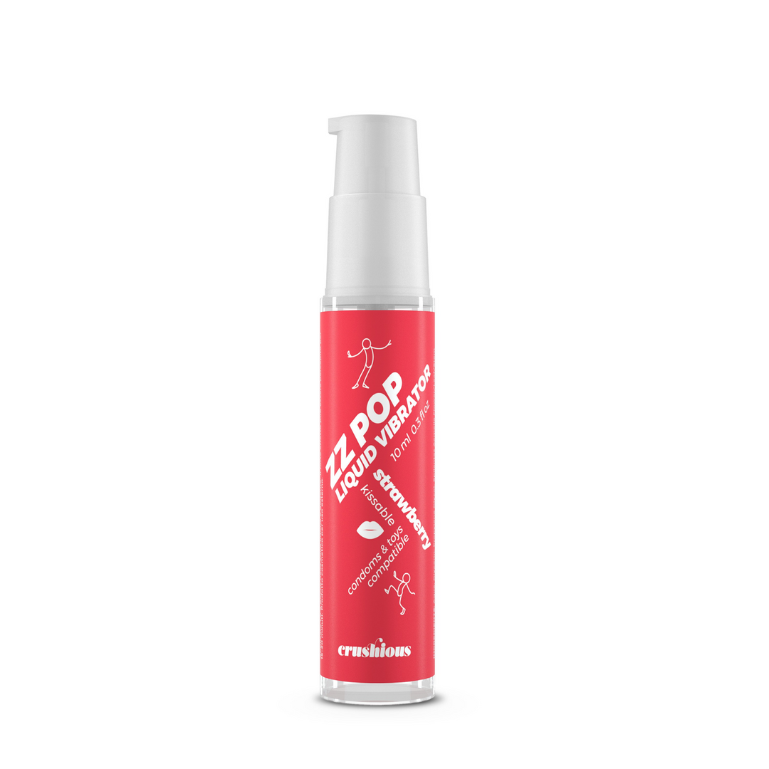 ZZ Pop - Kussbare Vloeibare Vibrator - Aardbei - 0,3 fl oz / 10 ml