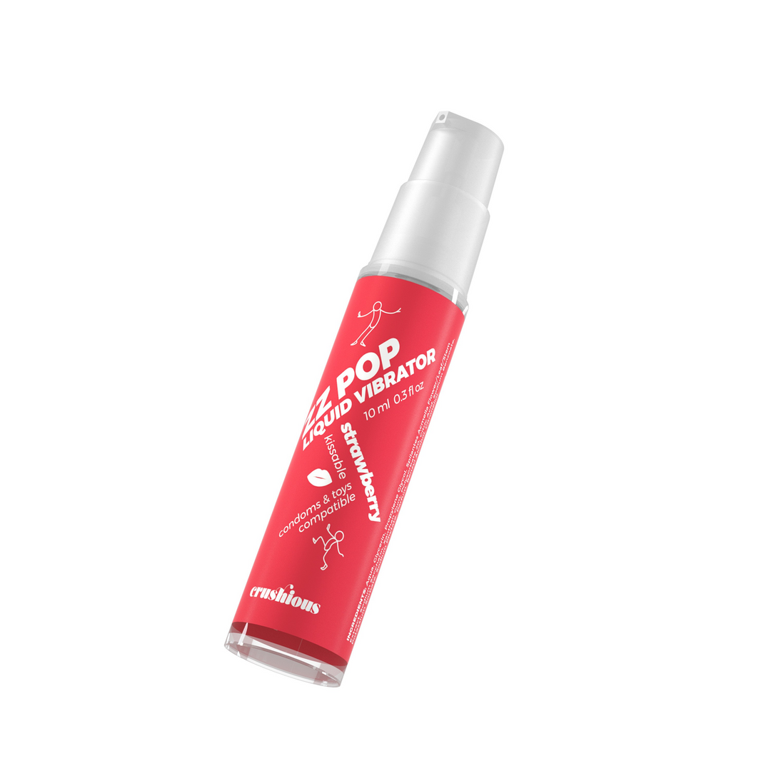 ZZ Pop - Kussbare Vloeibare Vibrator - Aardbei - 0,3 fl oz / 10 ml