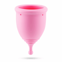 Minerva - Menstruatiecups met Zak - S en L - Roze