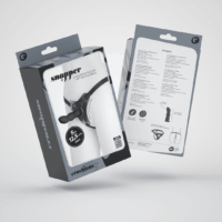Snapper - Strap-on Harnas met Dildo - Zwart