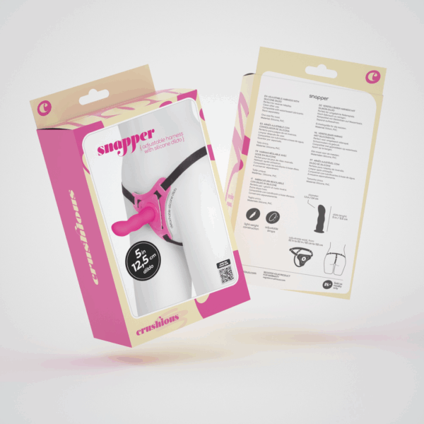 Snapper - Strap-on Harnas met Dildo - Roze