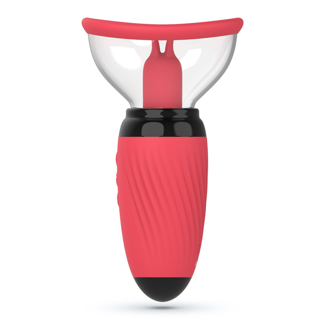 Scarlet - Vibrerende en Zuigende Vulva Pomp - Rood