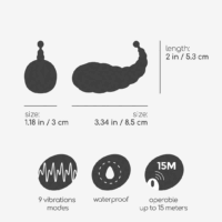 Cocoon - Oplaadbaar Vibrerend Ei met Afstandsbediening - Zwart