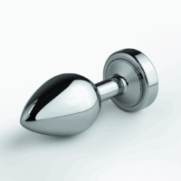 Borealis - Metalen Anale Plug met LED RGB - Klein - Zilver