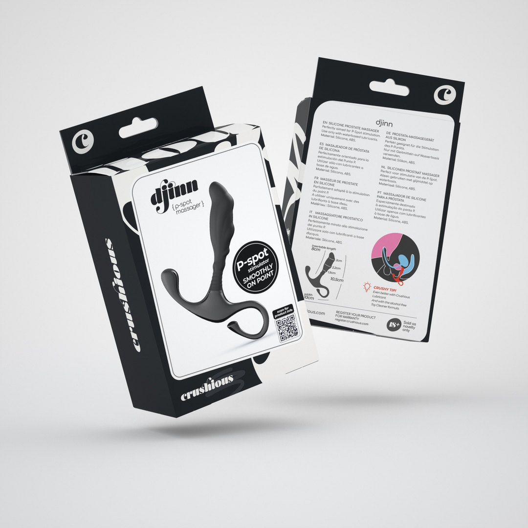 Djinn - Siliconen Prostaatmassager - Zwart