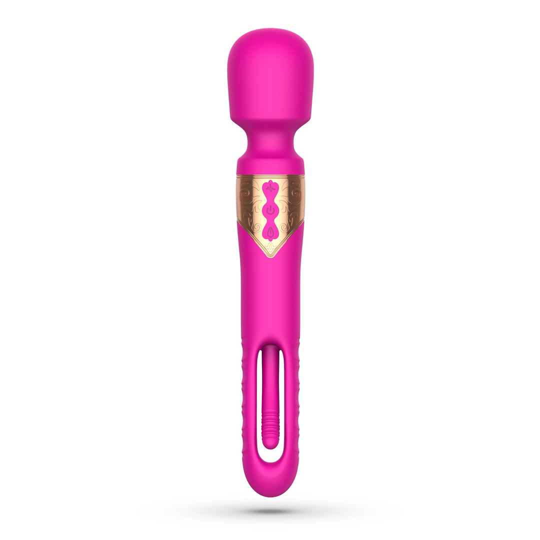 Big Ben - Dual Wand Massager met Flicker - Roze