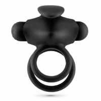 Thumper - Vibrerende Dubbele Cockring met Afstandsbediening - Zwart