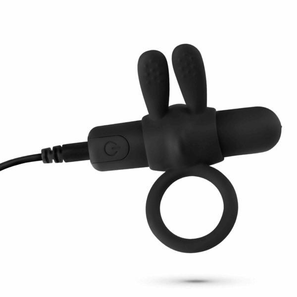 Wonka - Cockring met Oplaadbare Vibrerende Bullet - Zwart