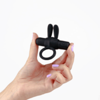 Wonka - Cockring met Oplaadbare Vibrerende Bullet - Zwart