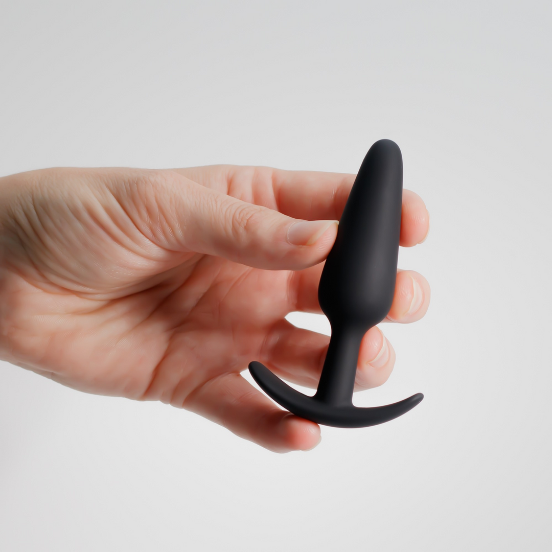 Tic - Siliconen Anale Plug - Klein - Zwart