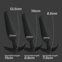 Tic Tac Toe - Anale Plug Trainingsset - Zwart