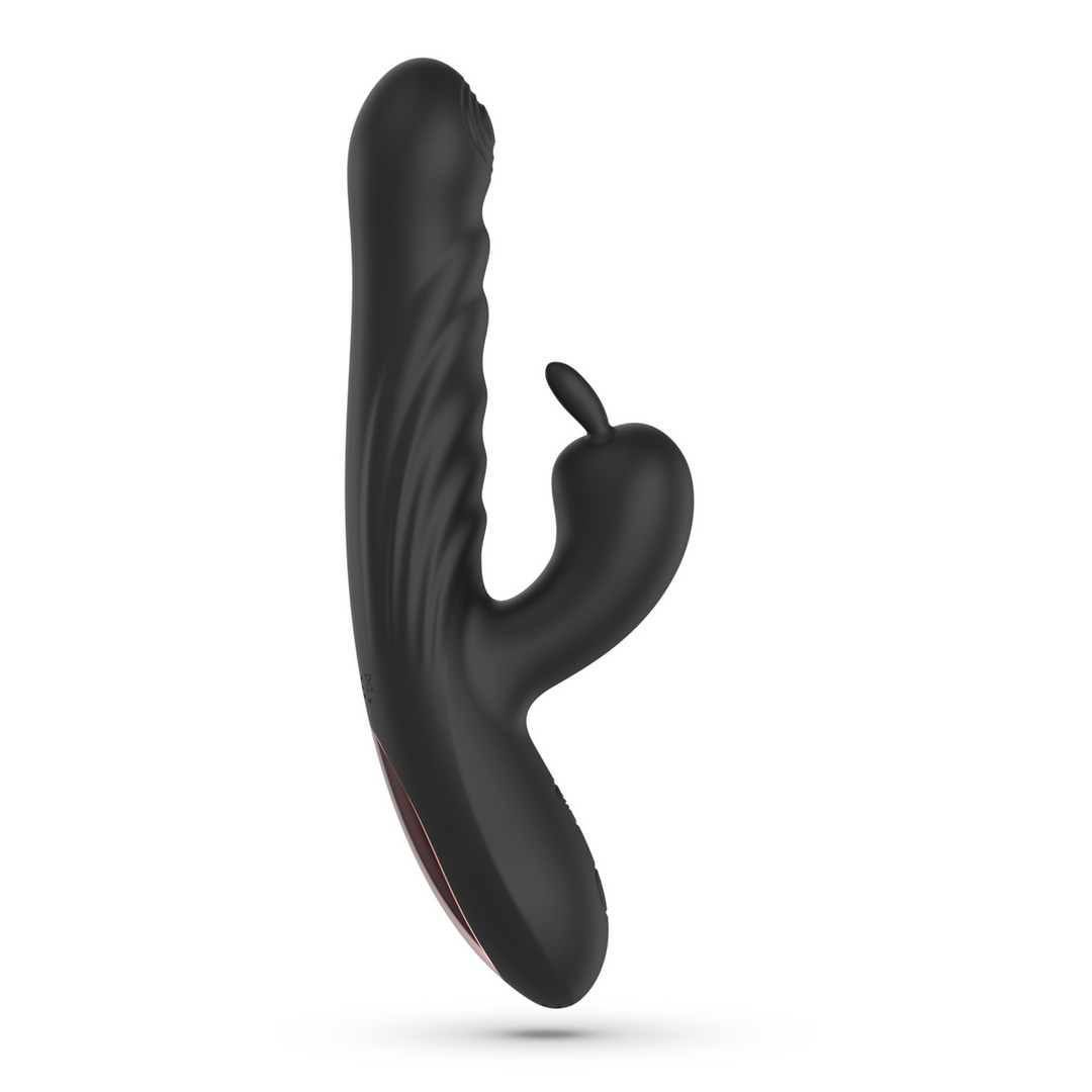 Lapin - Duwende Konijnen Vibrator - Zwart