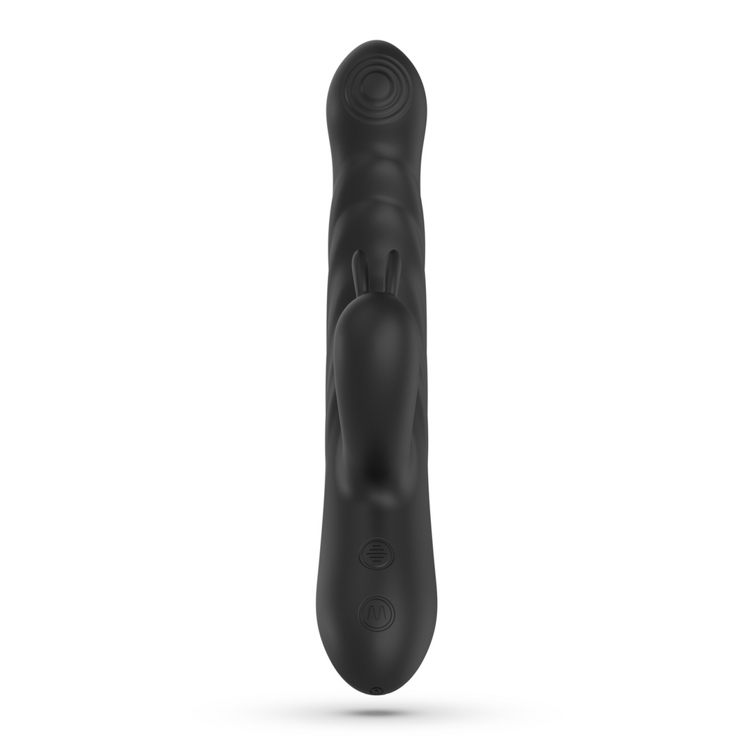 Lapin - Duwende Konijnen Vibrator - Zwart