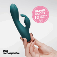 Lola - Mini Konijn Vibrator - Smaragd