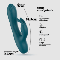 Lola - Mini Konijn Vibrator - Smaragd