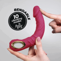 Magnus Bend - Realistische Flexibele Vibrator - Roze