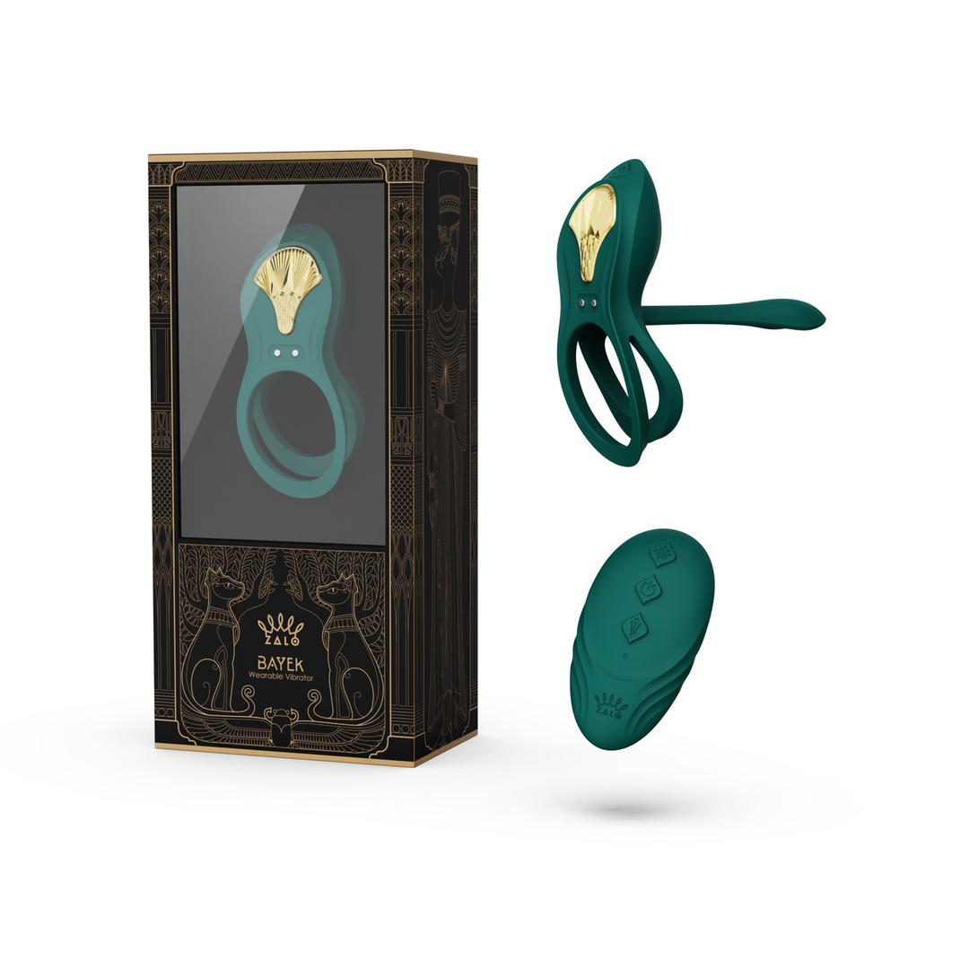 Zalo - BAYEK - Draagbare Vibrator - Turquoise Groen