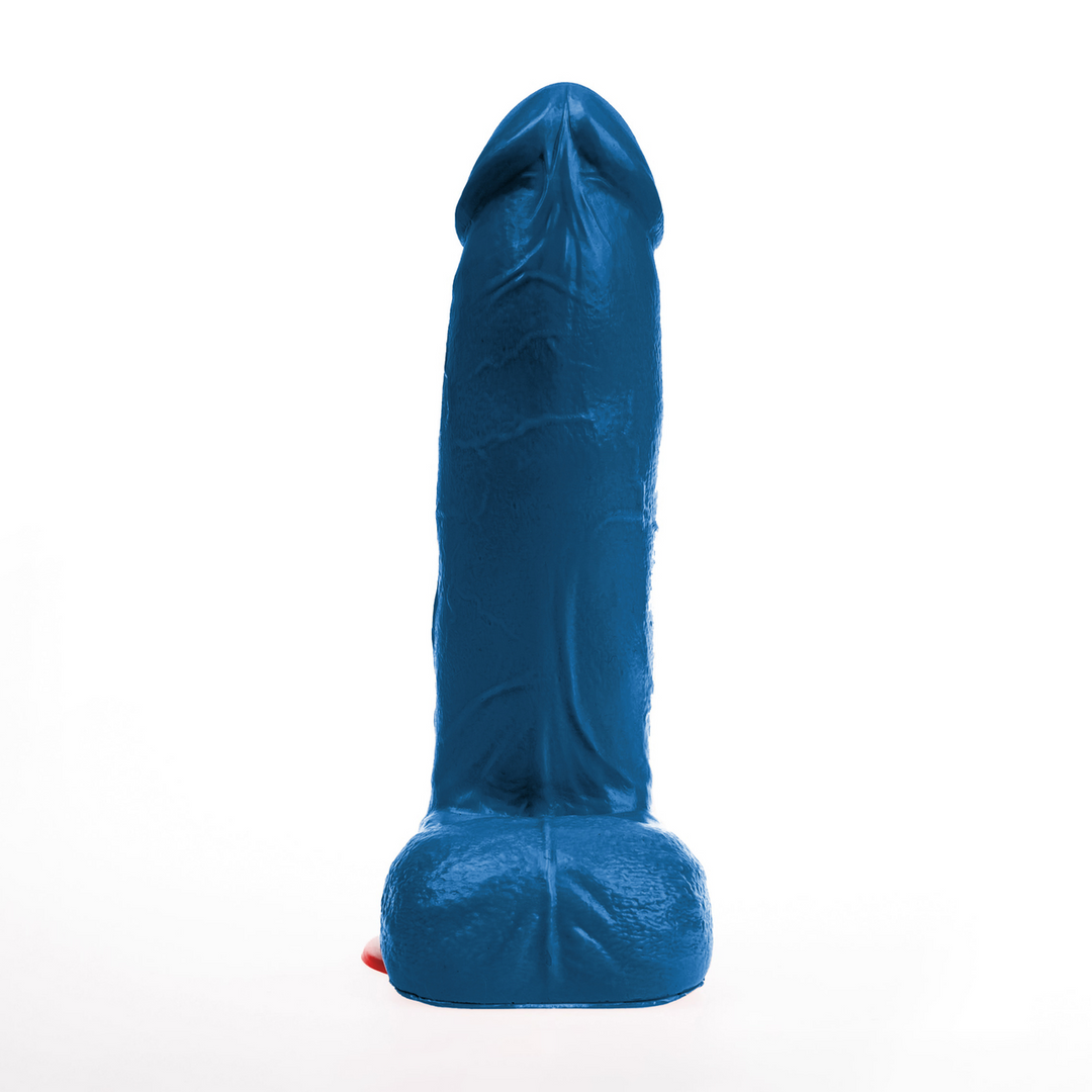 Hoenir XL - Realistische Dildo met Ballen - 9 / 23 cm - Blauw