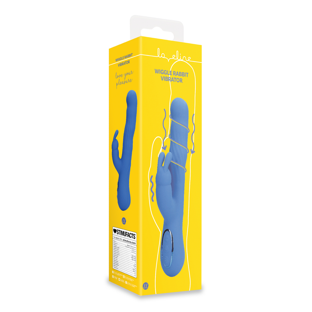 Wiggle Rabbit Vibrator - Jetset Blauw