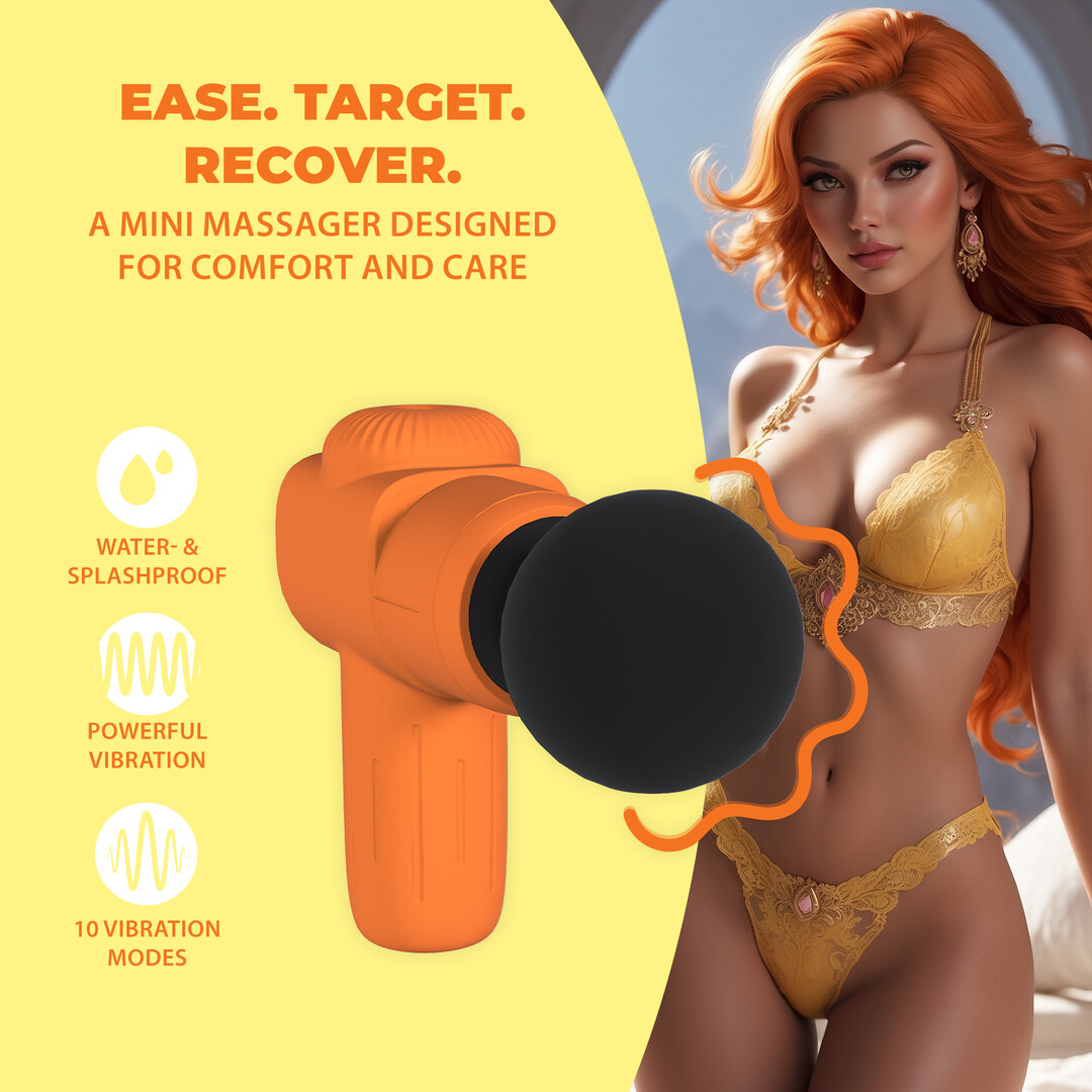 Loveline - Mini Oplaadbare Microboost Massager - Oranje