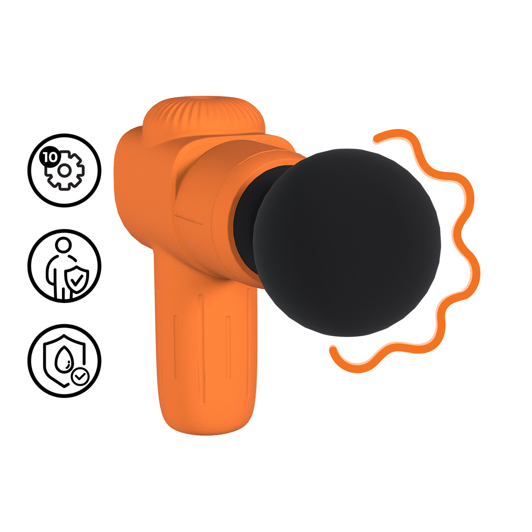 Loveline - Mini Oplaadbare Microboost Massager - Oranje