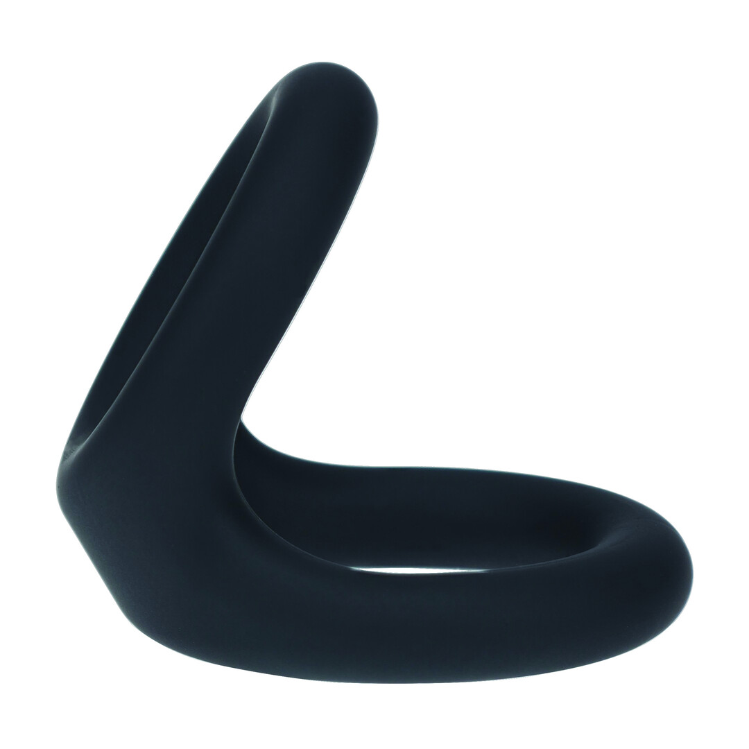 Double O Silicone Cockring - M - Zwart