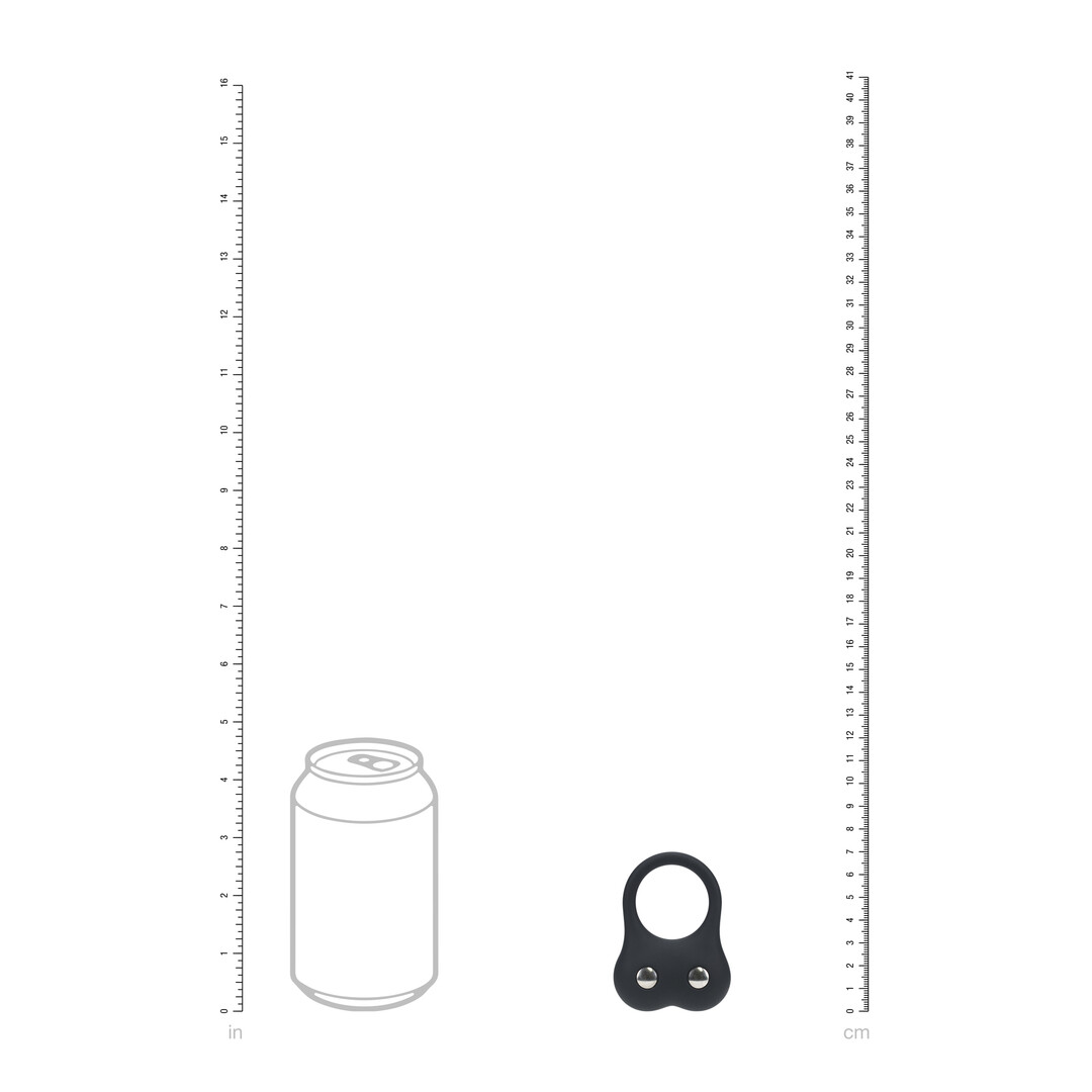 Siliconen Trainings Cockring - M - Zwart