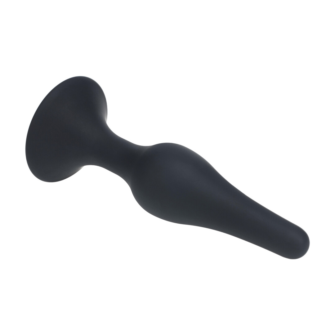 Slim Siliconen Anale Plug - XL - Zwart