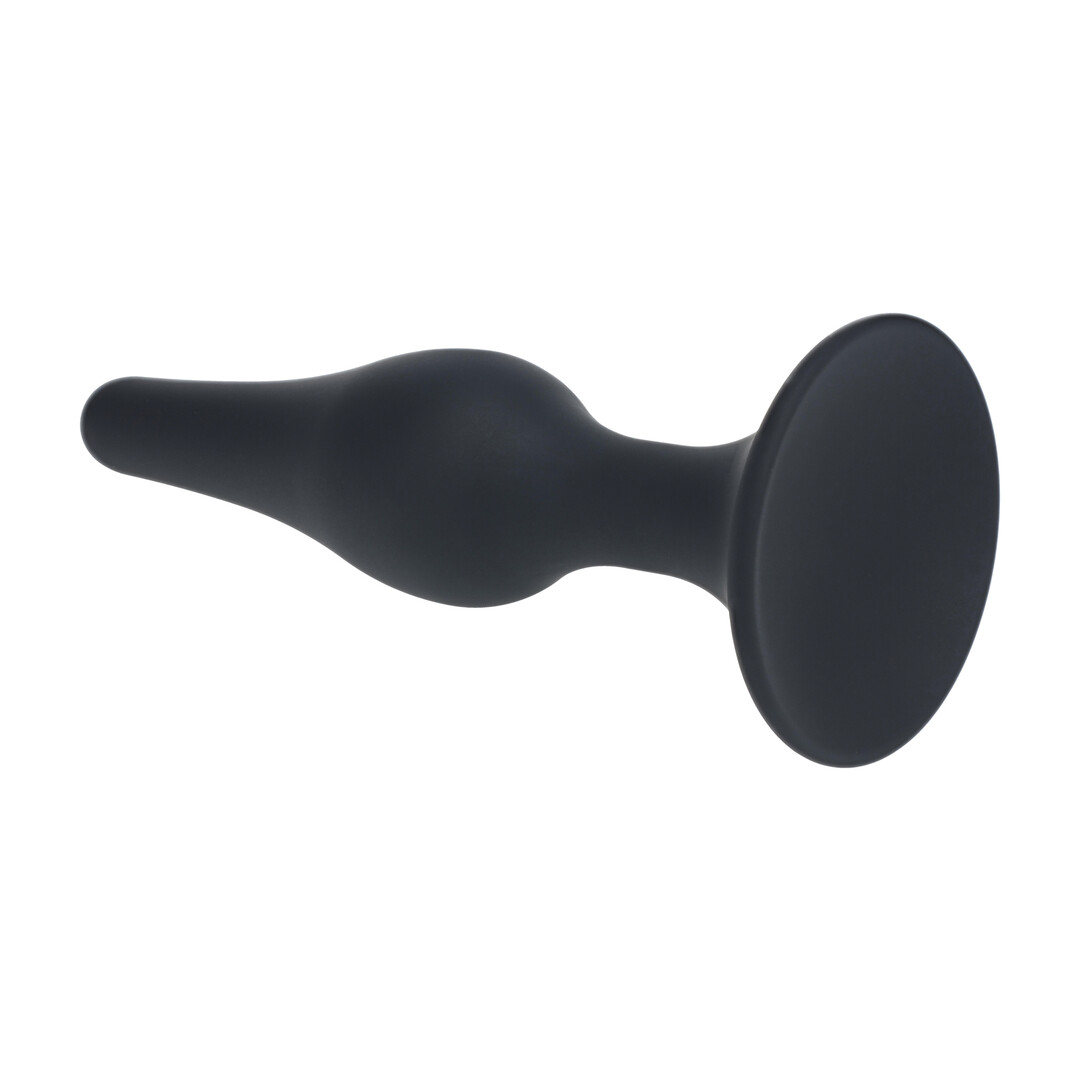 Slim Siliconen Anale Plug - XL - Zwart