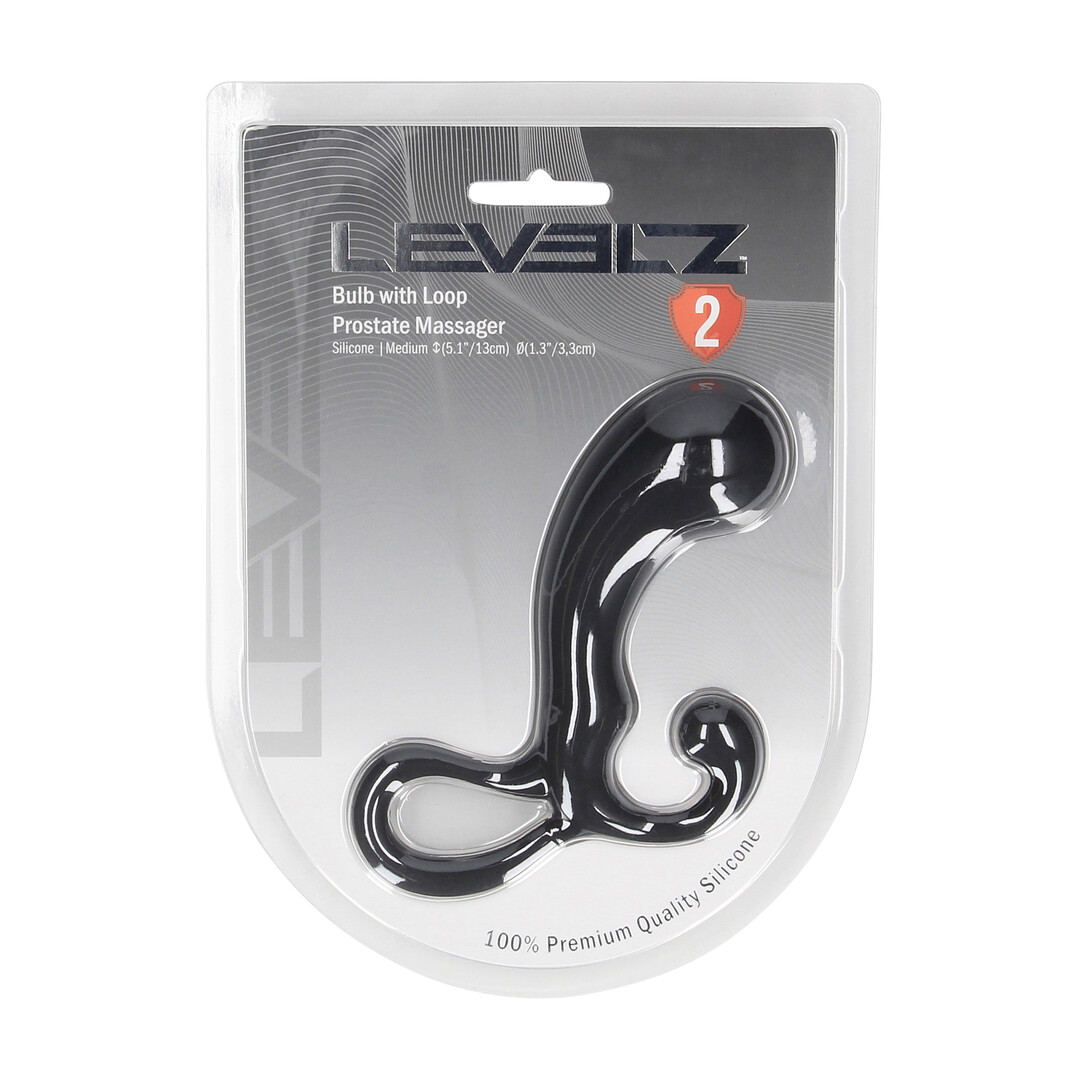 Levelz - Lamp met Lussen Silicoon Prostaat Massager - M - Zwart