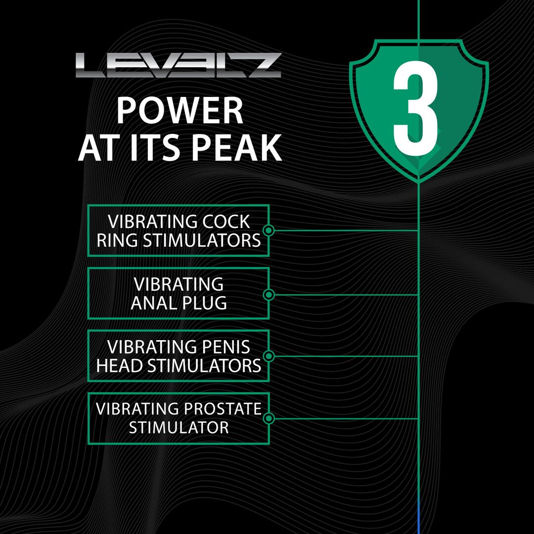 Levelz - Classic Vibrerende Siliconen Anale Plug - S - Zwart