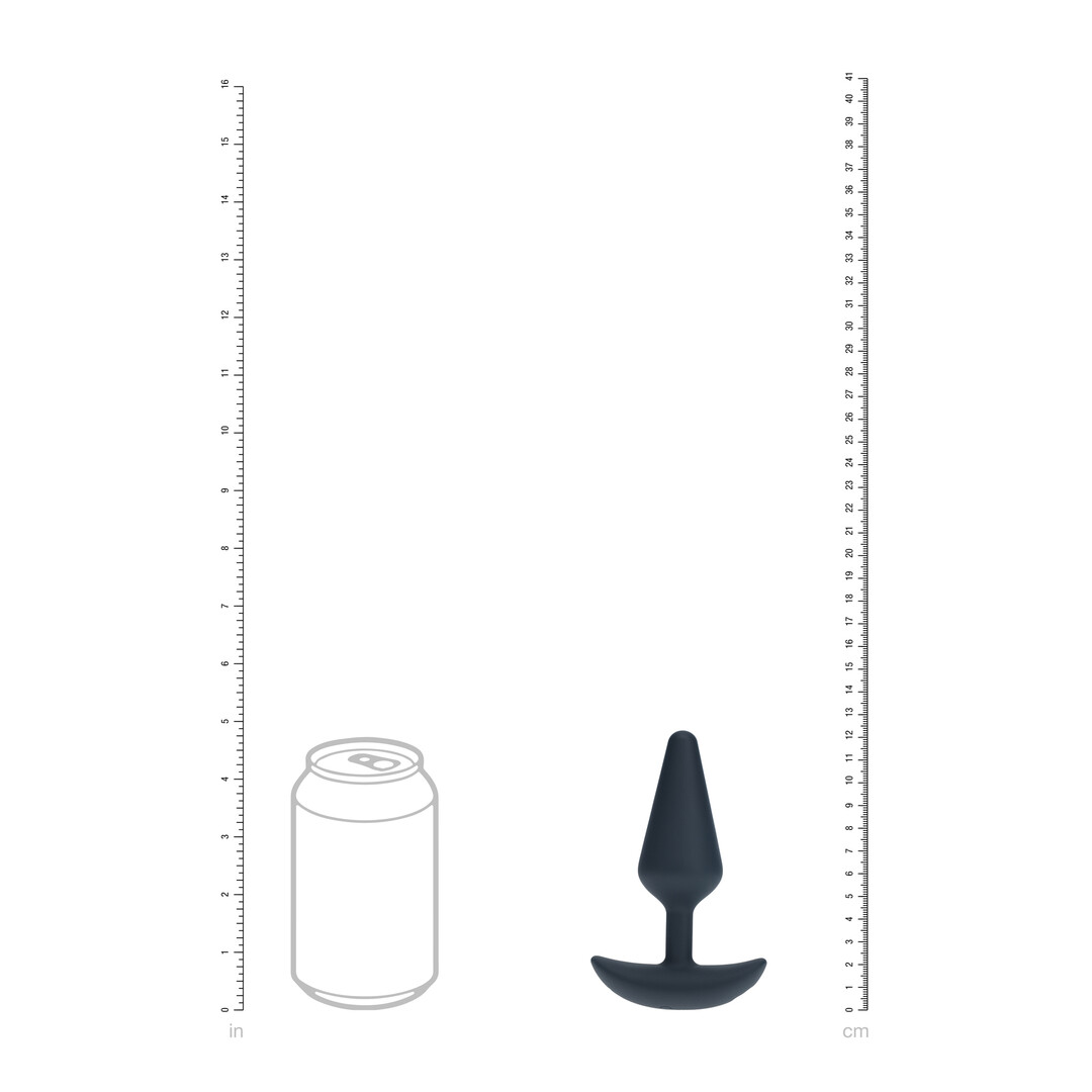 Levelz - Classic Vibrerende Silicone Anale Plug - M - Zwart