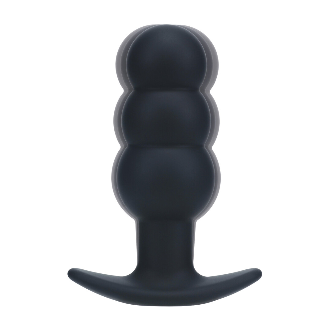 Levelz - Tri Bulb Vibrerende Siliconen Anale Plug - Zwart