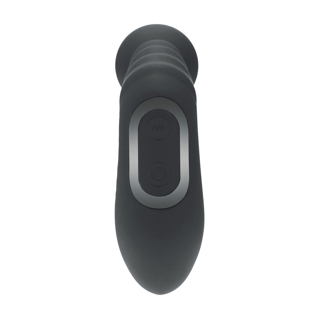 Levelz - Vibrerende Verwarmende Buigbare Tapping Beaded Siliconen Prostaat Stimulator - Zwart